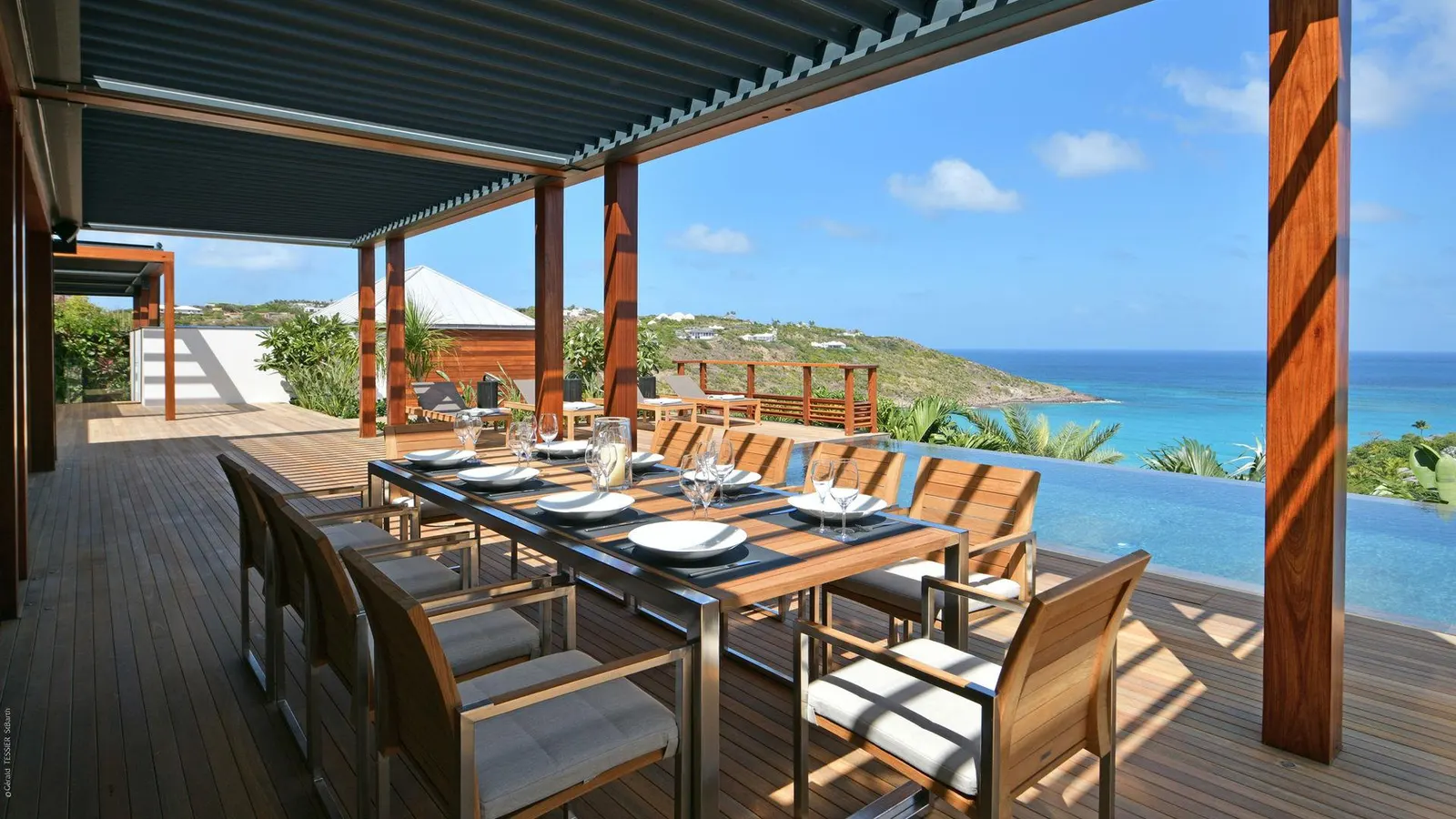 Vilă cu piscină încălzită în Saint Barthélemy, capacitate 8 persoane, fotografia 4