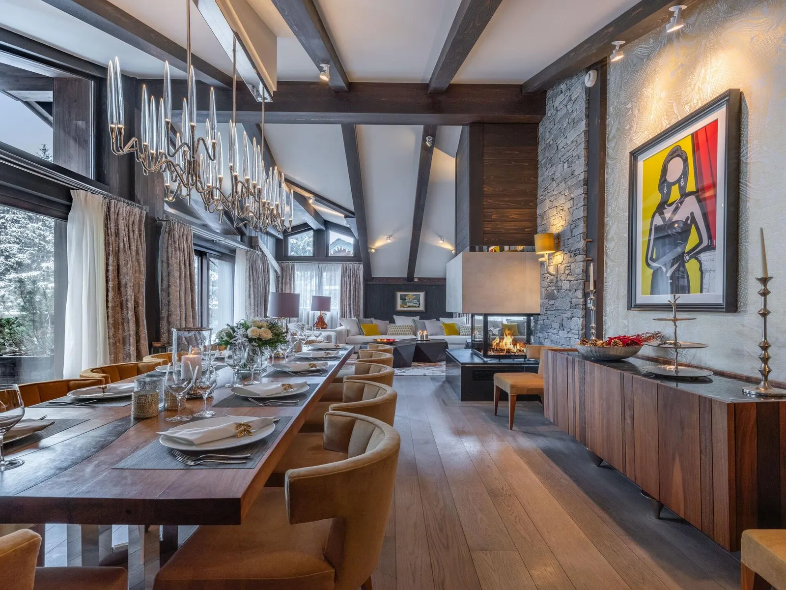 Chalet cu piscină încălzită și jacuzzi în Courchevel, fotografia 10