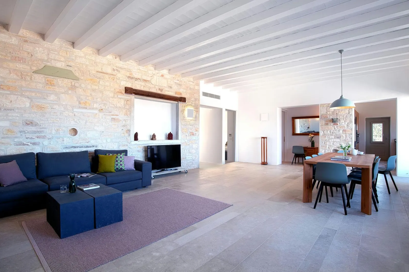Villa with Heated pool and Sea view in Kostos, photo 11