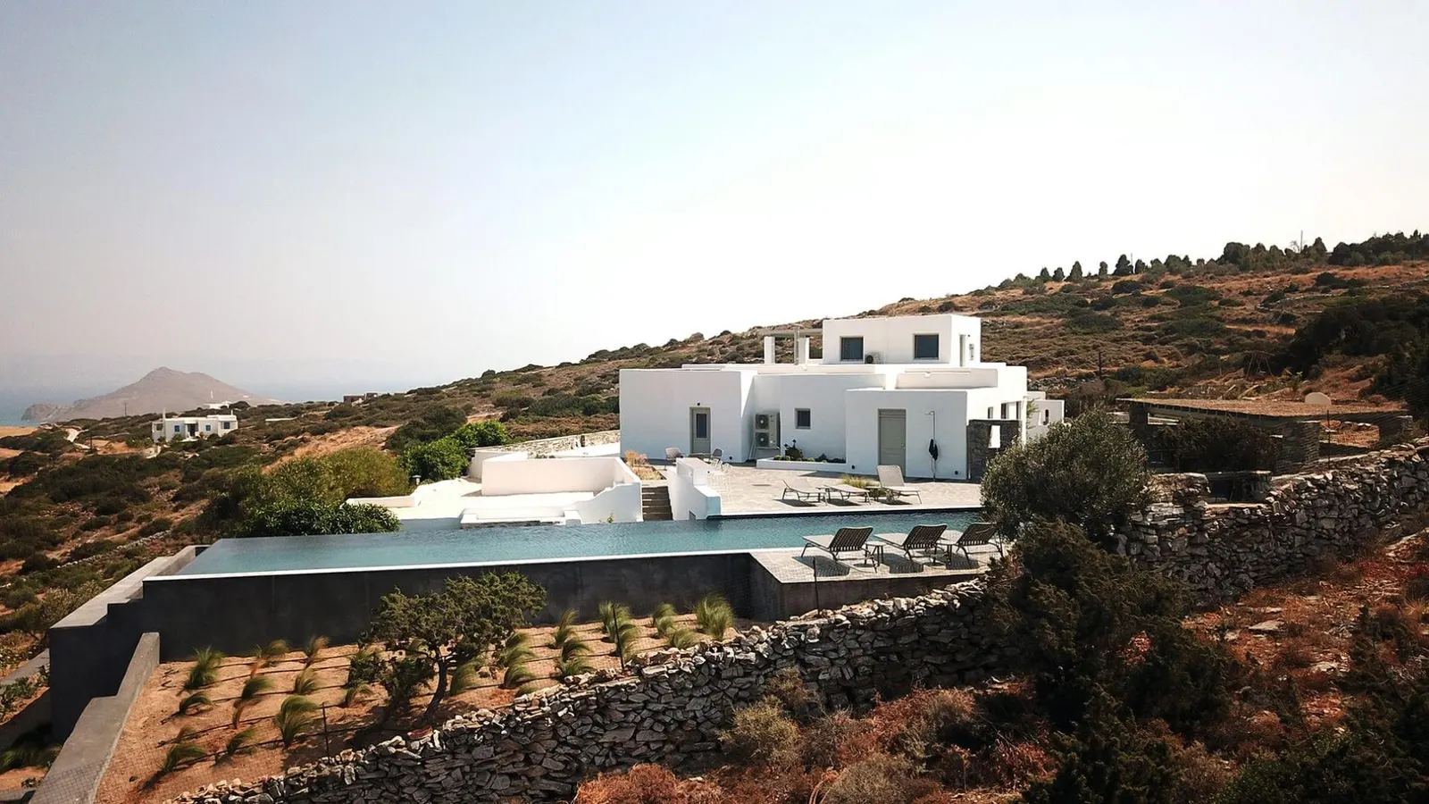 Villa with Heated pool and Sea view in Kostos, photo 2