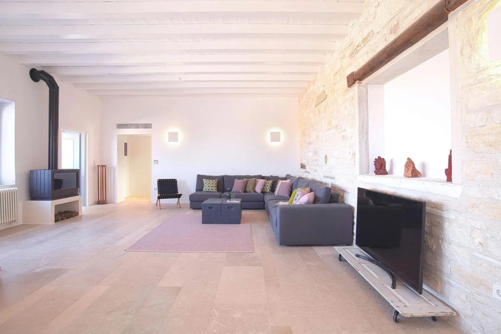 Villa with Heated pool and Sea view in Kostos, photo 12