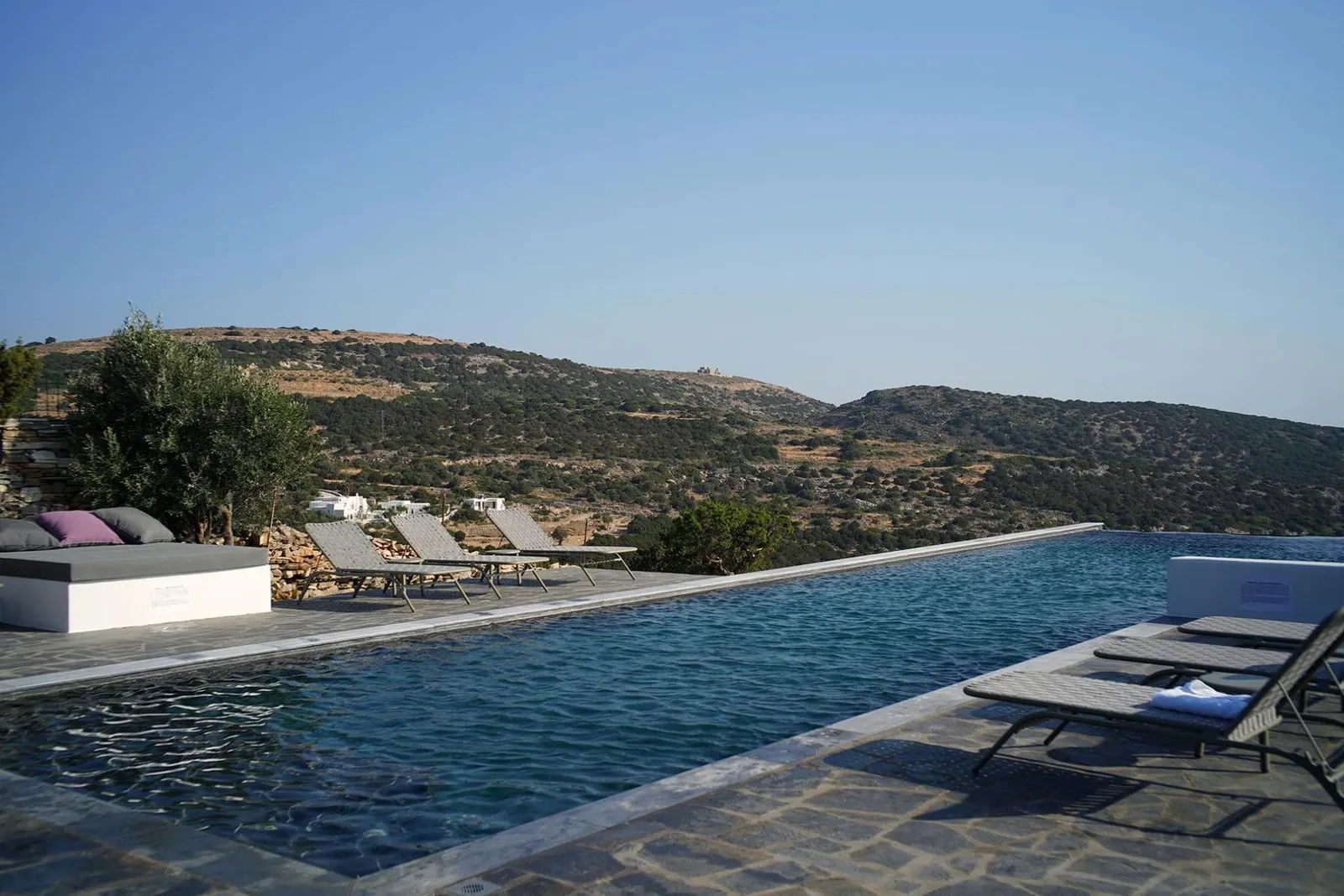 Villa with Heated pool and Sea view in Kostos, photo 3