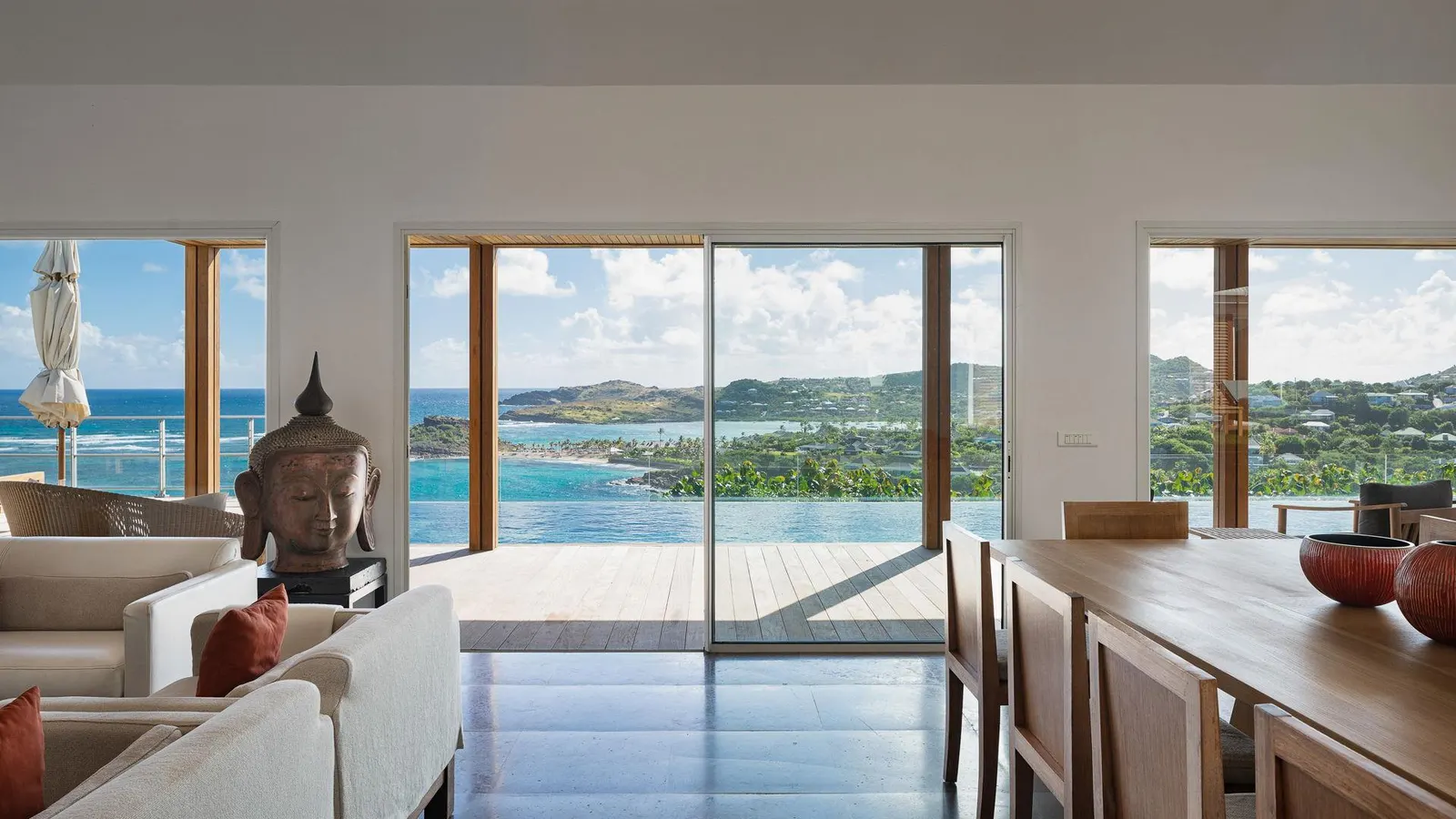 Vilă cu piscină încălzită și vedere la mare în Saint-Barthélemy, fotografia 19