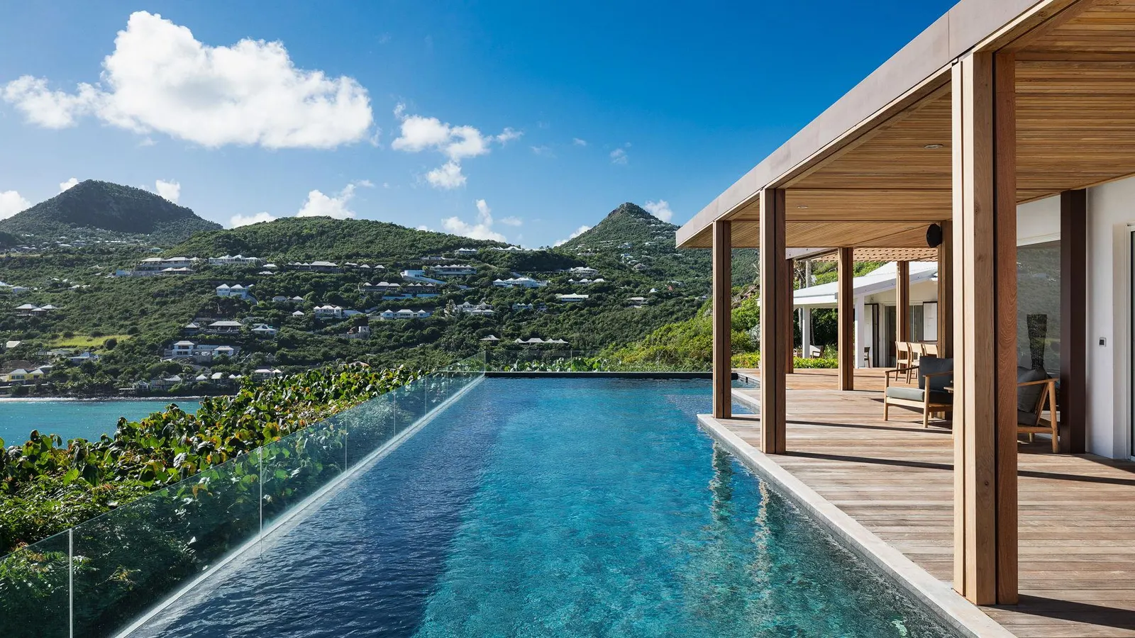 Vilă cu piscină încălzită și vedere la mare în Saint-Barthélemy, fotografia 9