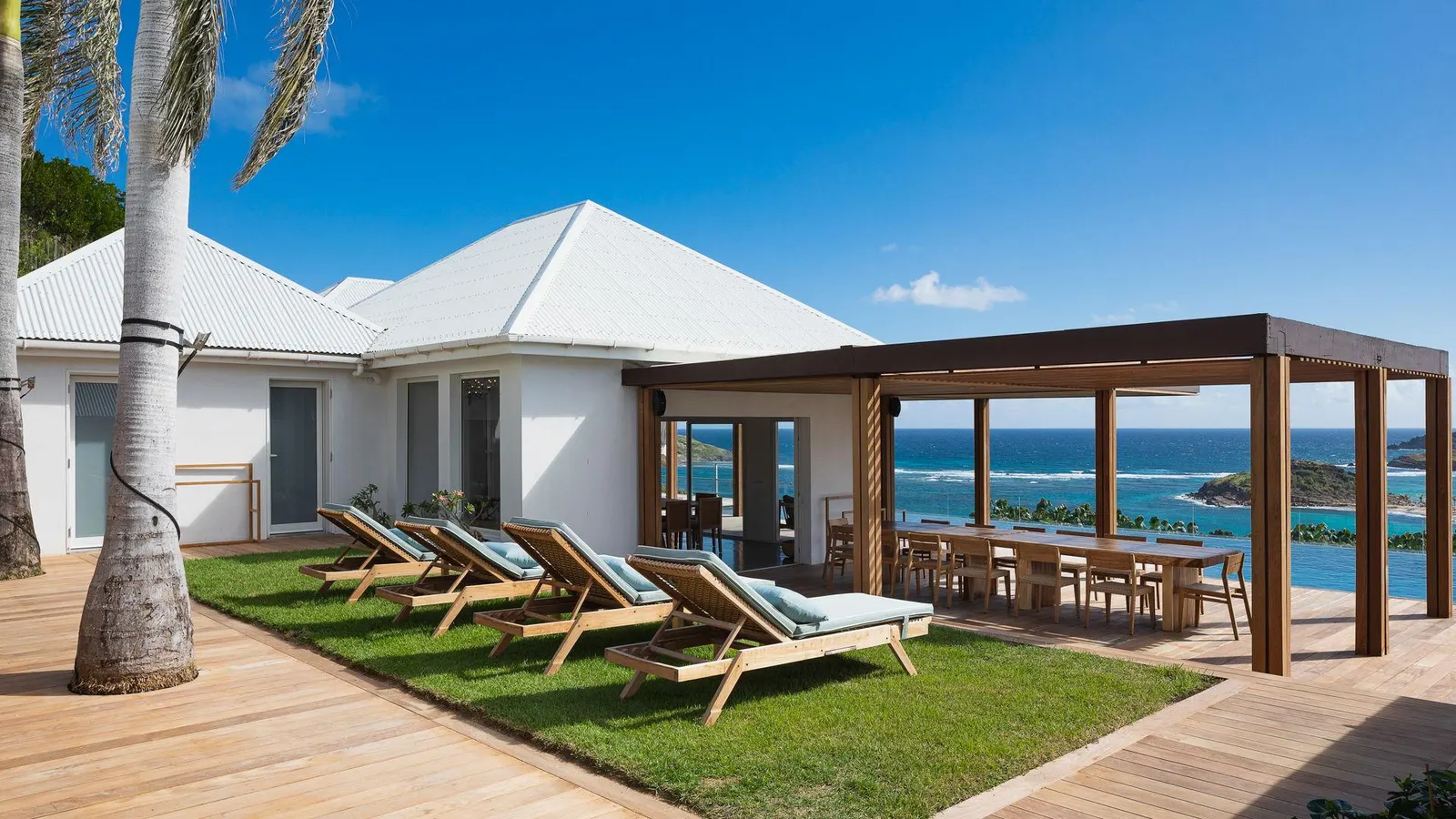 Vilă cu piscină încălzită și vedere la mare în Saint-Barthélemy, fotografia 15
