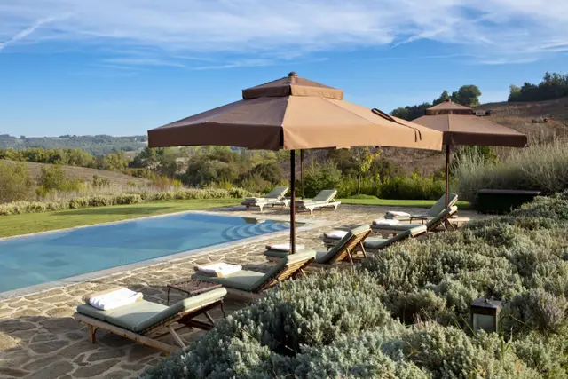Vilă cu piscină încălzită și spa în Montalcino