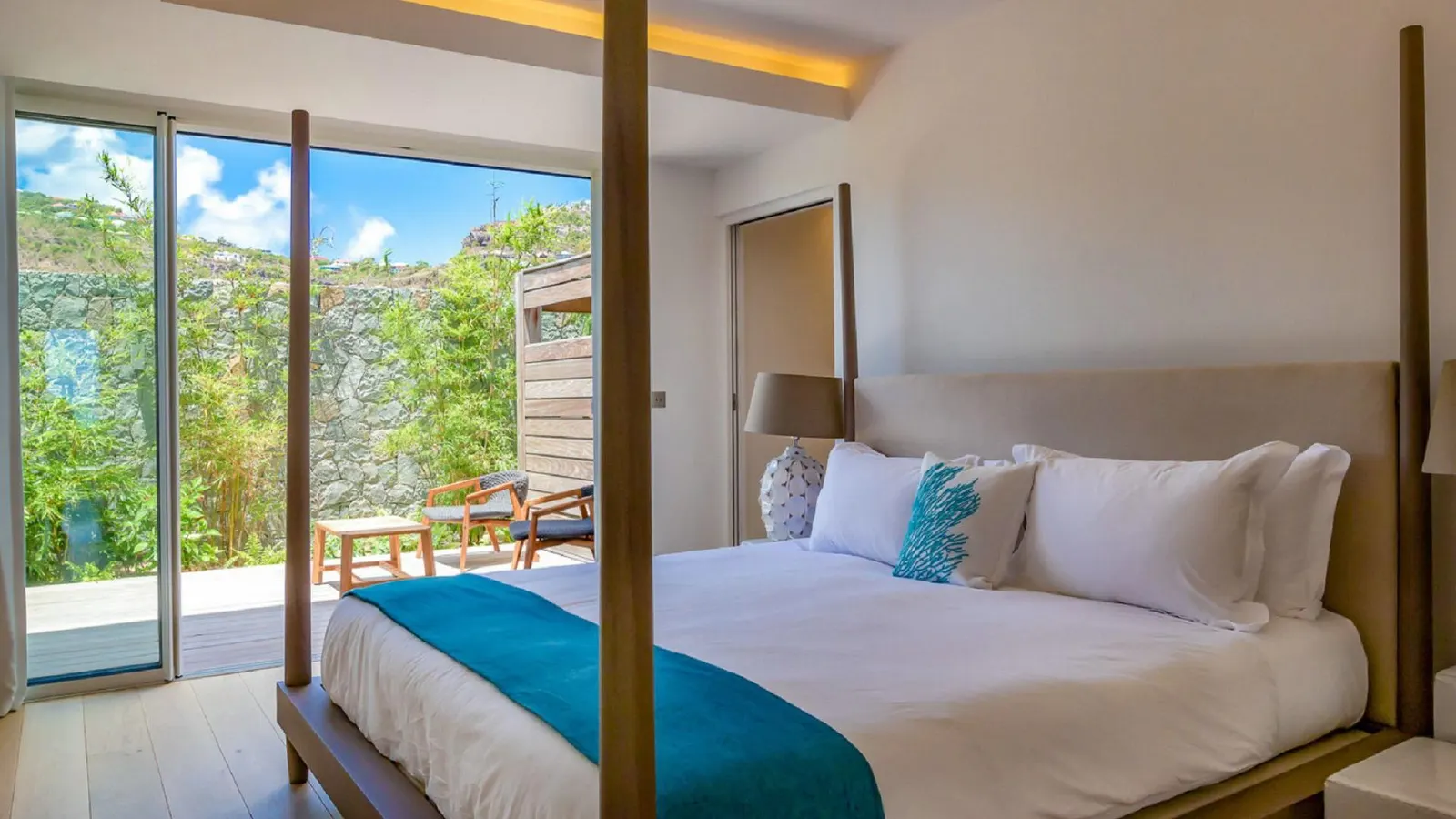 Vilă cu piscină încălzită și acces direct la plajă în Saint-Barthélemy, fotografia 7