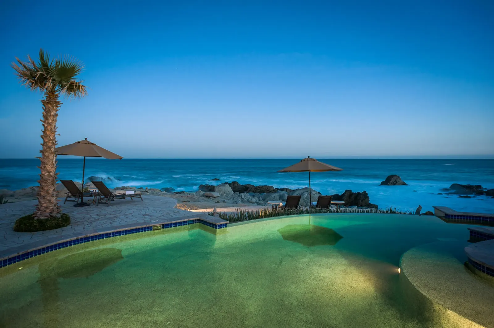 Vilă cu piscină încălzită și pe malul mării în Cabo San Lucas, fotografia 26