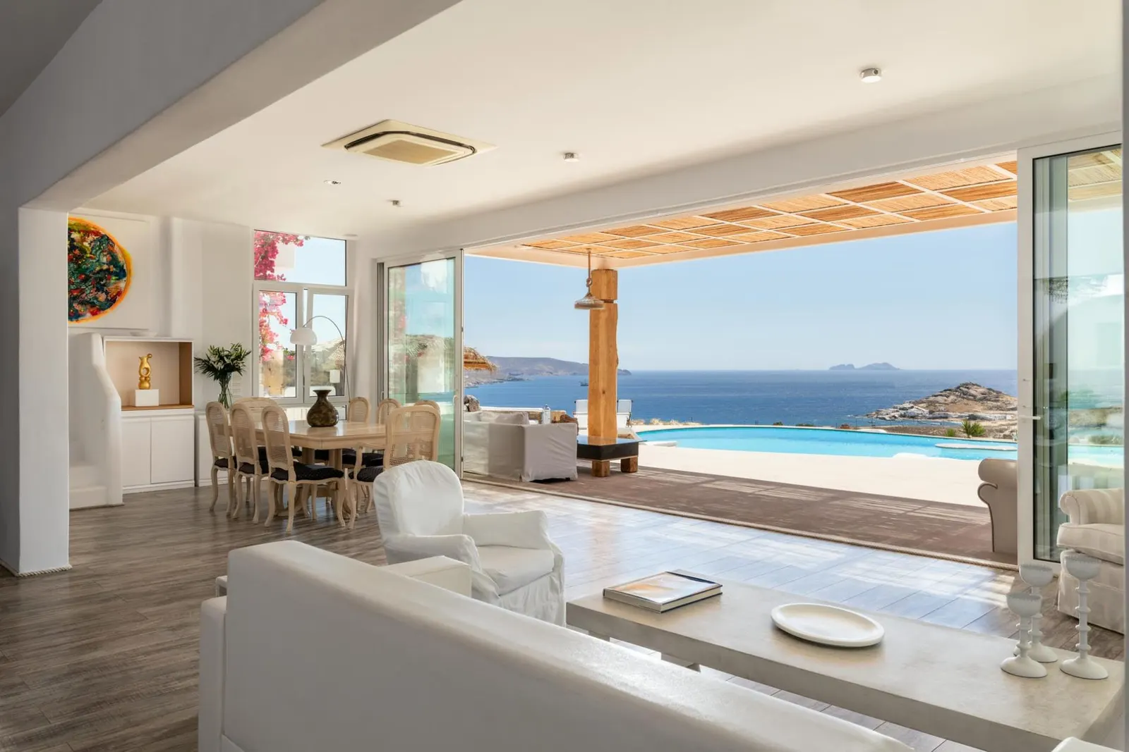 Vilă cu piscină încălzită și vedere la mare în Municipalitatea Mykonos, fotografia 11