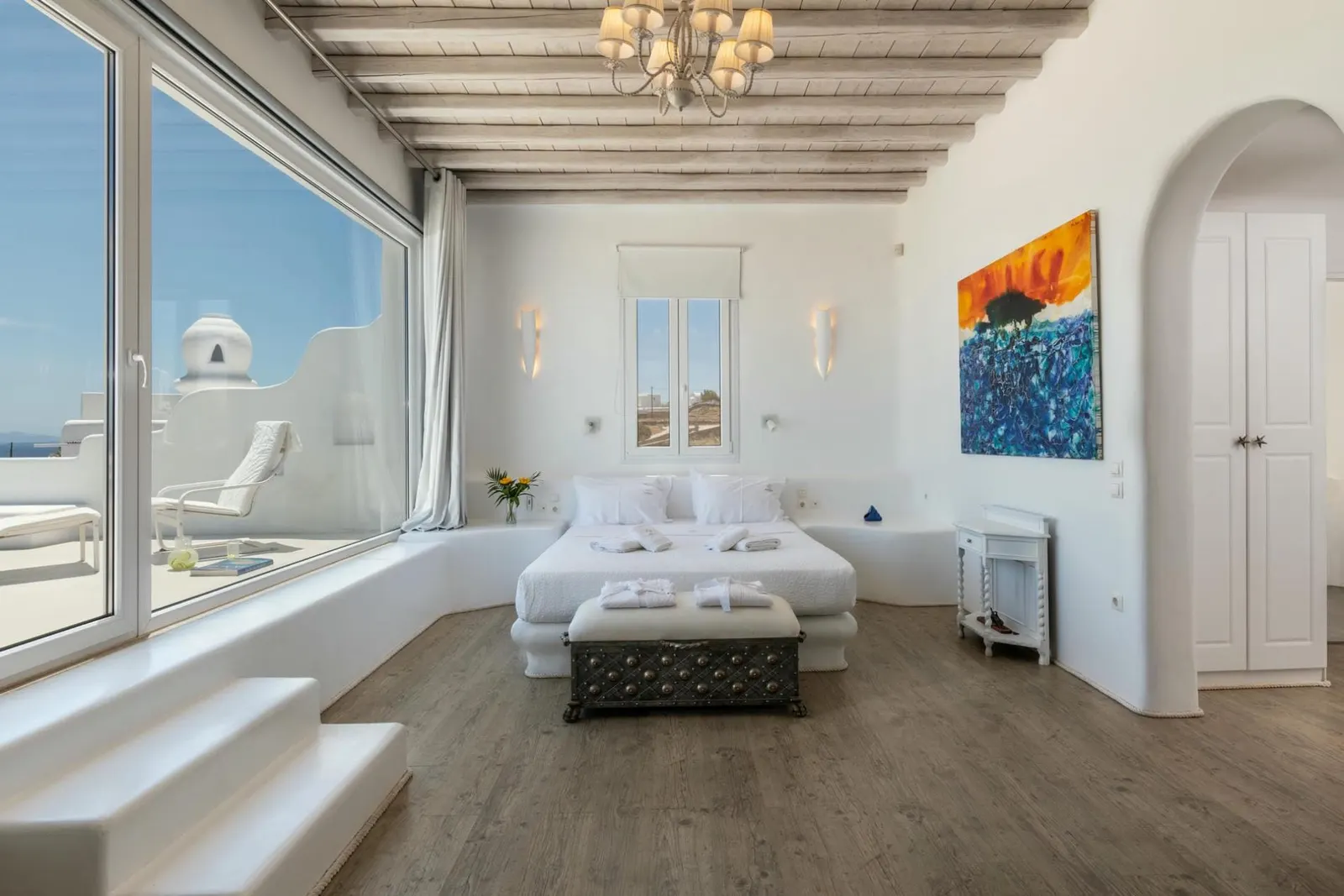Vilă cu piscină încălzită și vedere la mare în Municipalitatea Mykonos, fotografia 15
