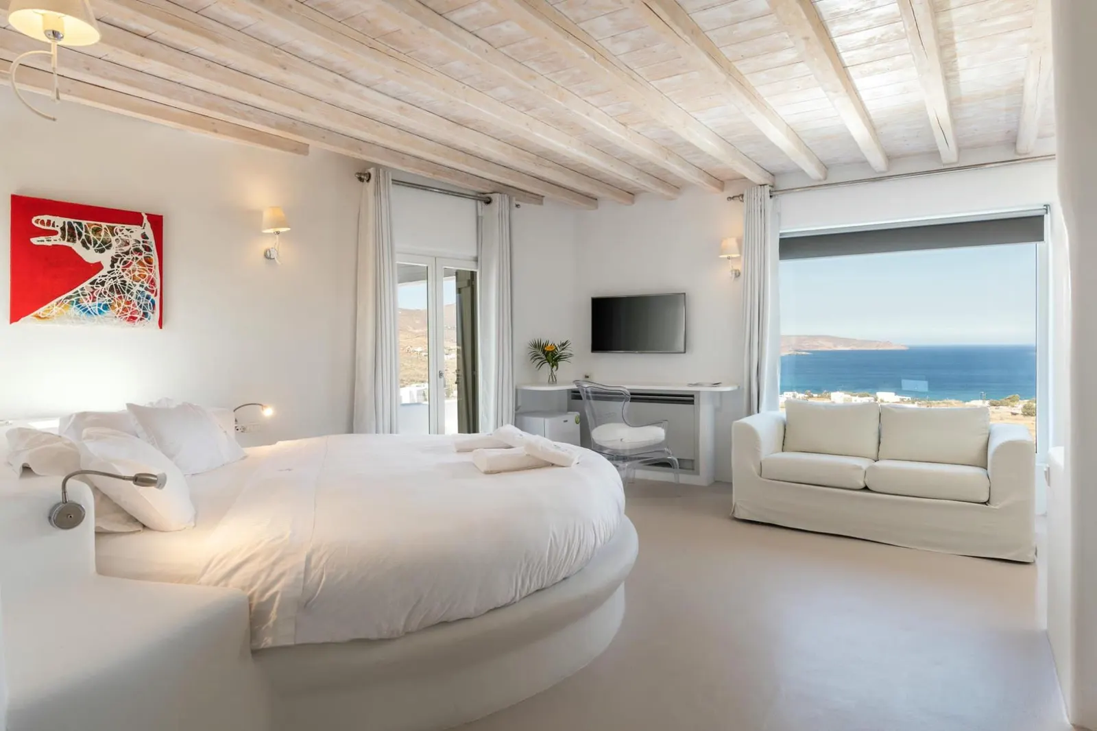Vilă cu piscină încălzită și vedere la mare în Municipalitatea Mykonos, fotografia 14
