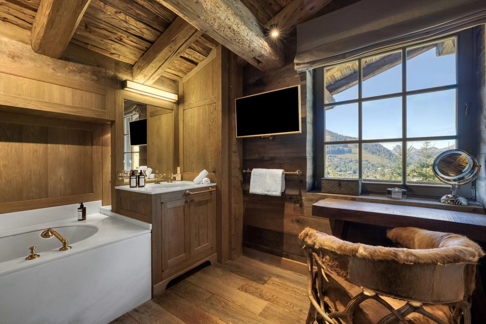 Chalet cu piscină încălzită și jacuzzi în Megève, fotografia 22