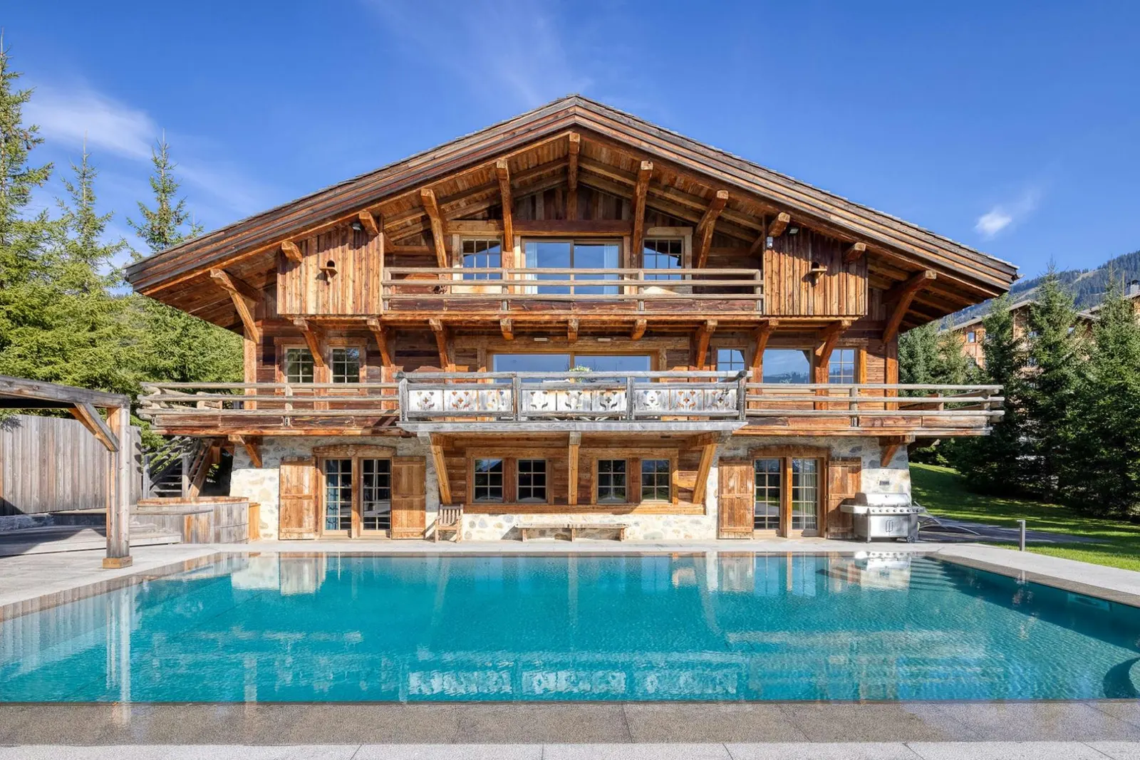 Chalet cu piscină încălzită și jacuzzi în Megève, fotografia 2