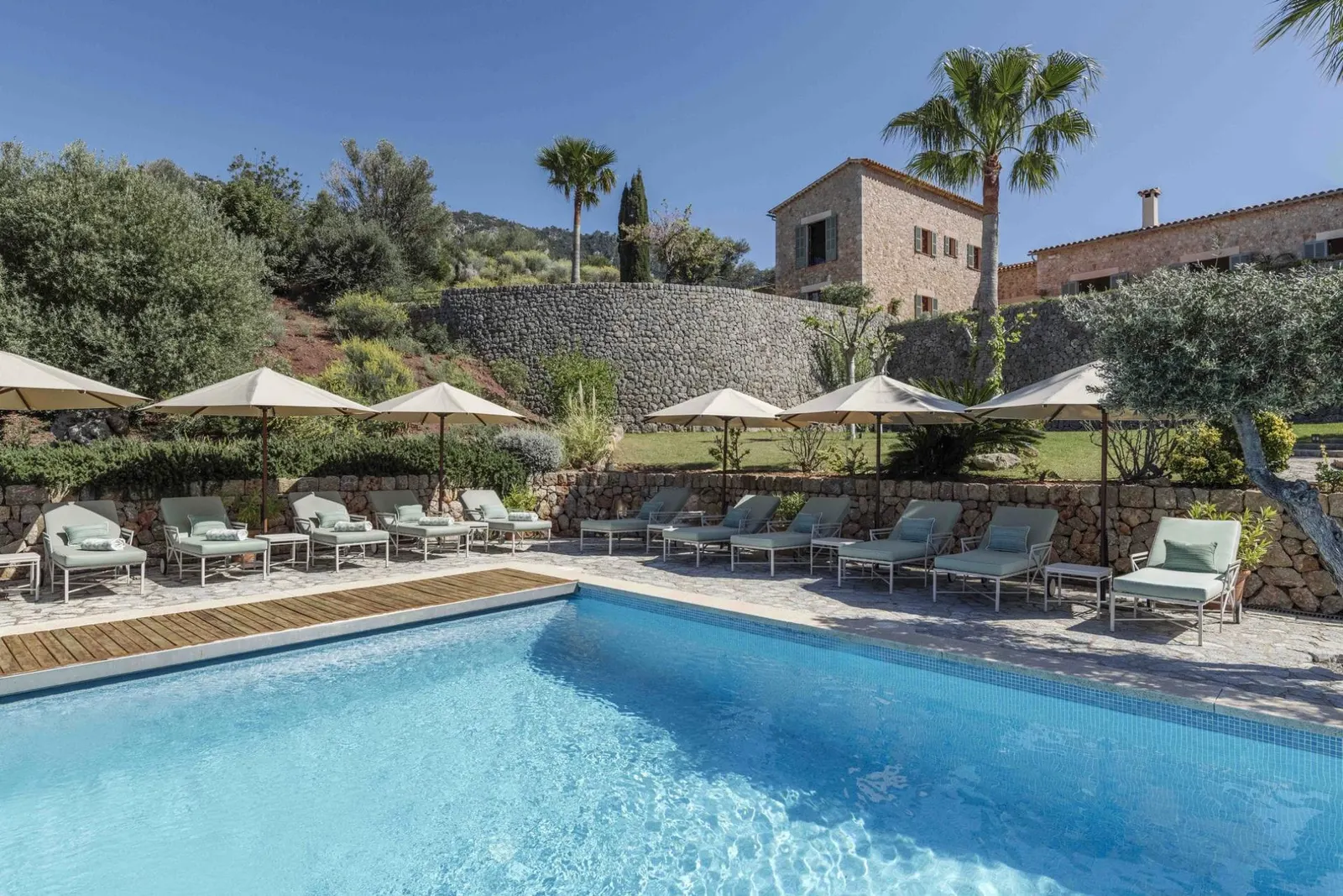 Villa with Heated pool and Tennis court in Banyalbufar, photo 2