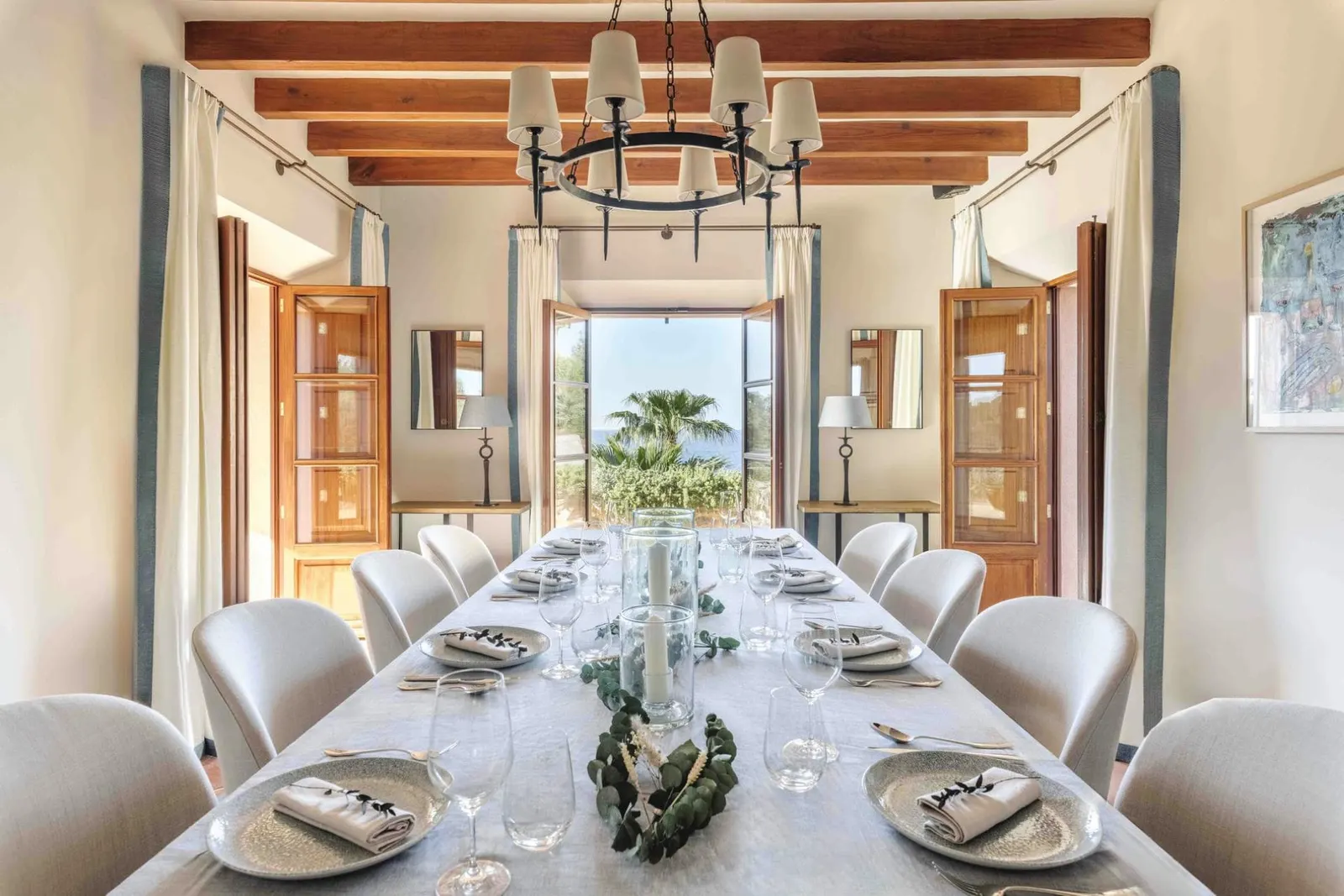 Villa with Heated pool and Tennis court in Banyalbufar, photo 13